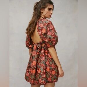 Laura Ashley for Urban Outfitters Floral Open-Back Dress